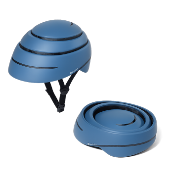 Closca fietshelm abyss blauw opvouwbaar design