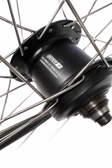 Bakfiets.nl achterwiel Shimano Nexus 7 – detail