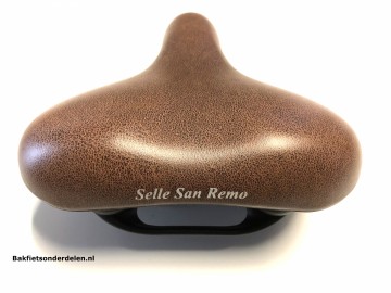 Bruin zadel Selle San Remo bakfietsonderdelen.nl