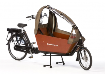 Tent cargobike lang tweed all open 0