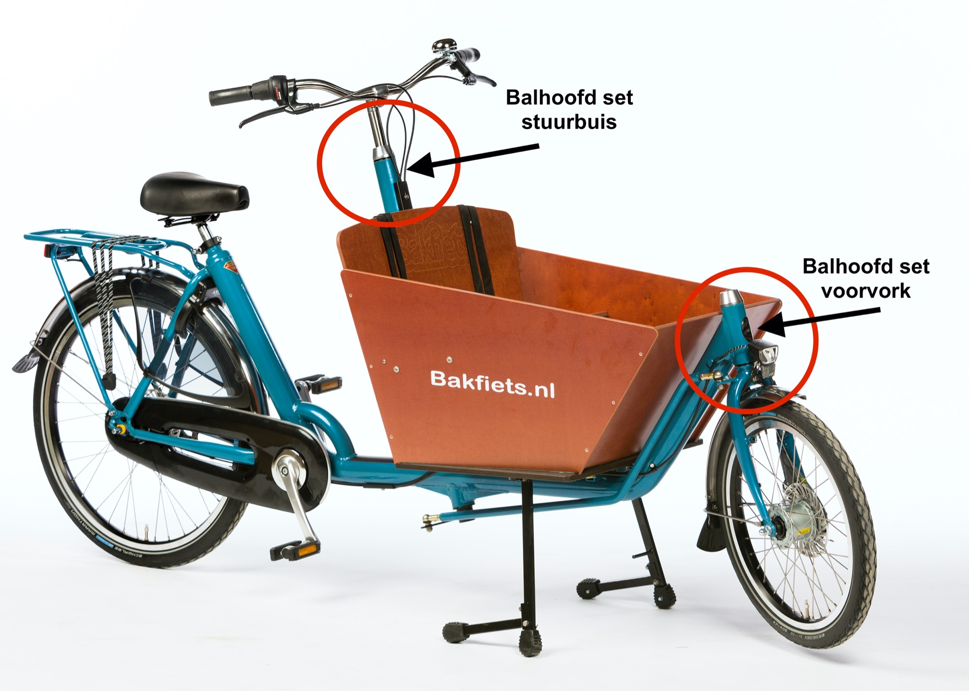 Verbonden min haat Balhoofd set stuurbuis - Bakfiets.nl onderdelen - bakfietsonderdelen